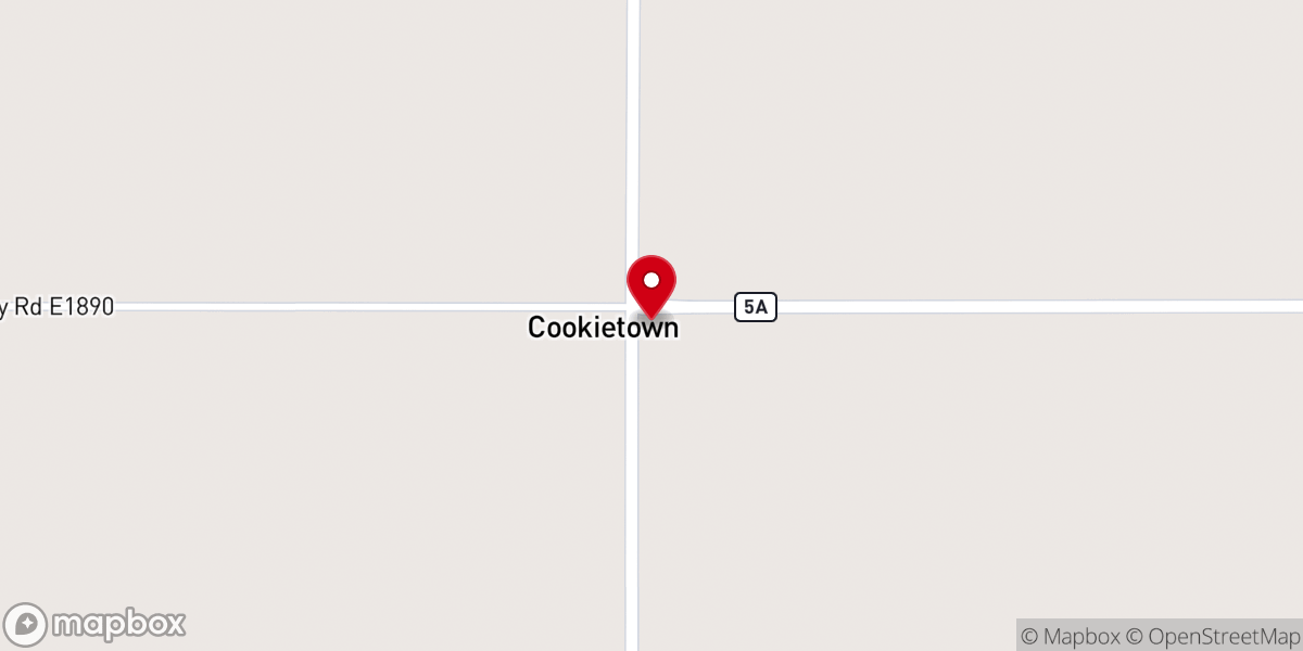 Map showing location of Union Valley Baptist Church