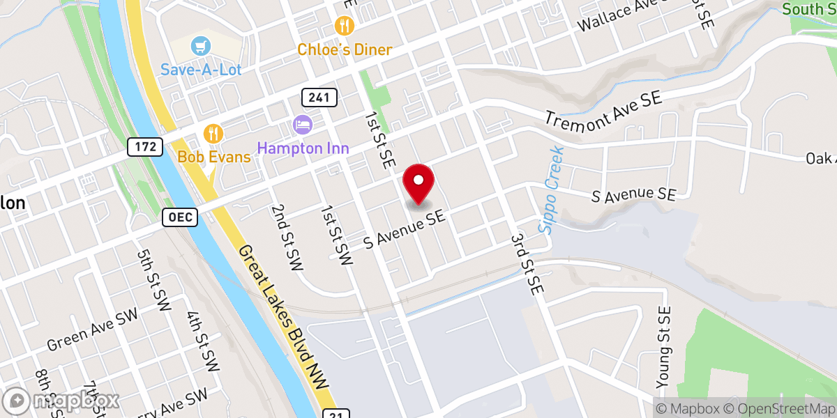 Map showing location of St George Cultural Center