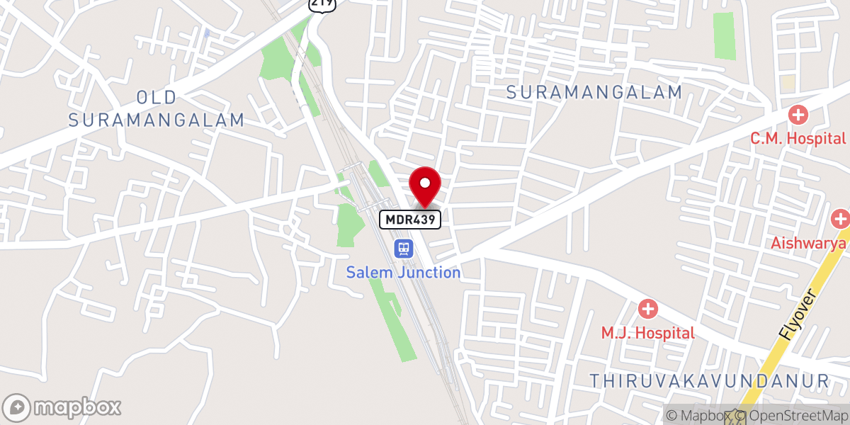 Map showing location of C.S.I Holy Trinity Church, Salem