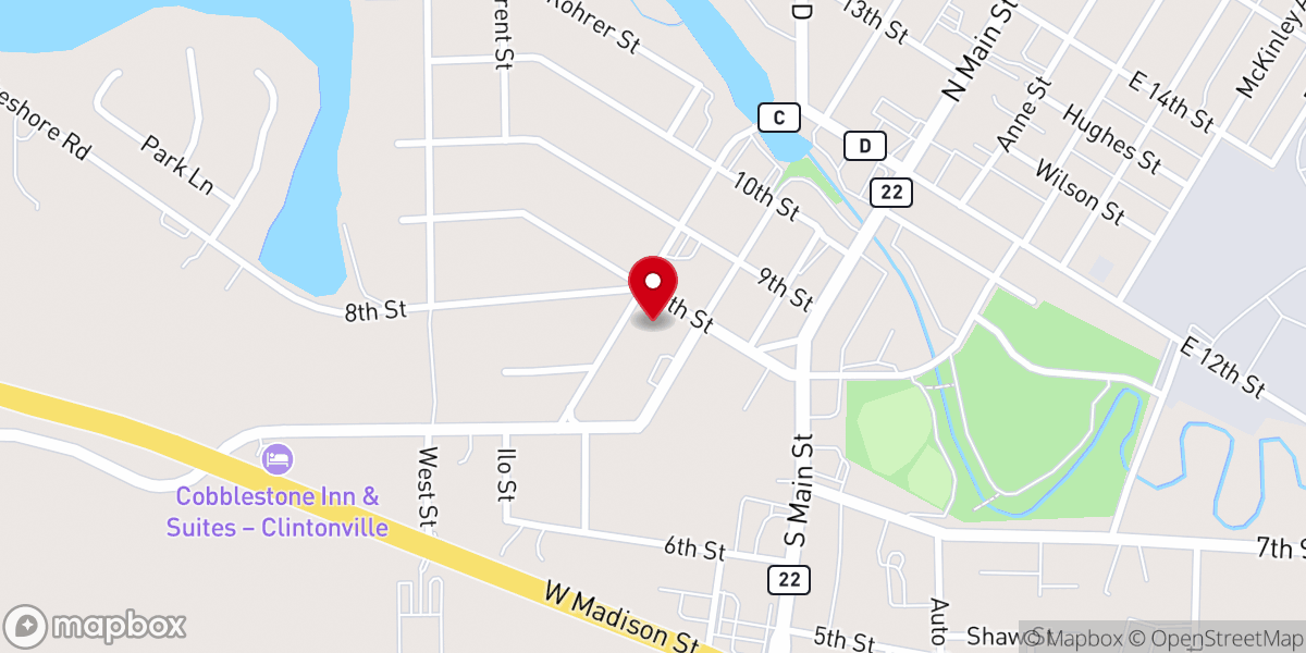 Map showing location of St Martin Lutheran Parochial School