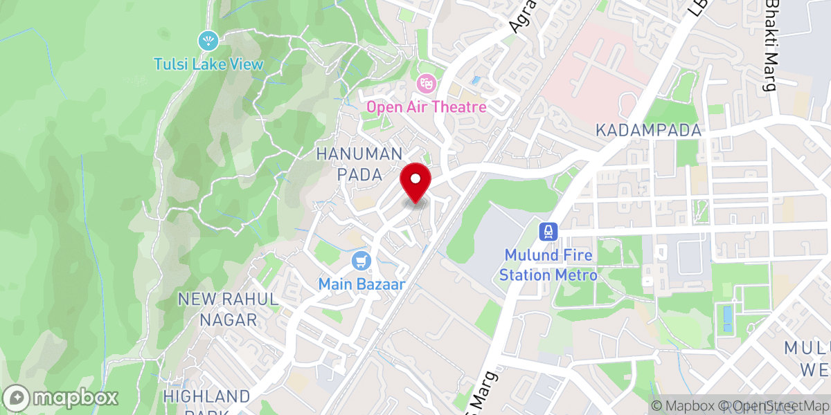 Map showing location of Missionary Memorial Chapel, CNI/ CSI Malayalam Church Mulund