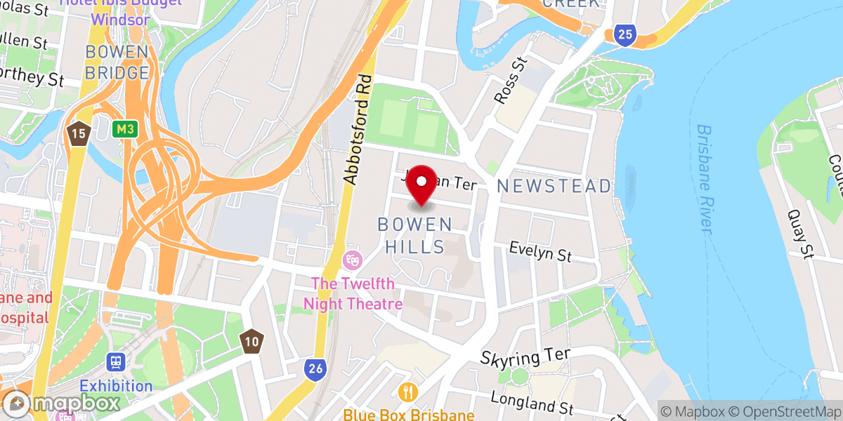 Map showing location of Our Lady of Victories Church