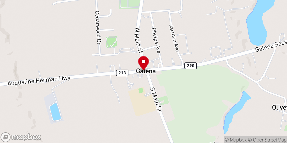 Map showing location of Oliver Pentecostal church of love