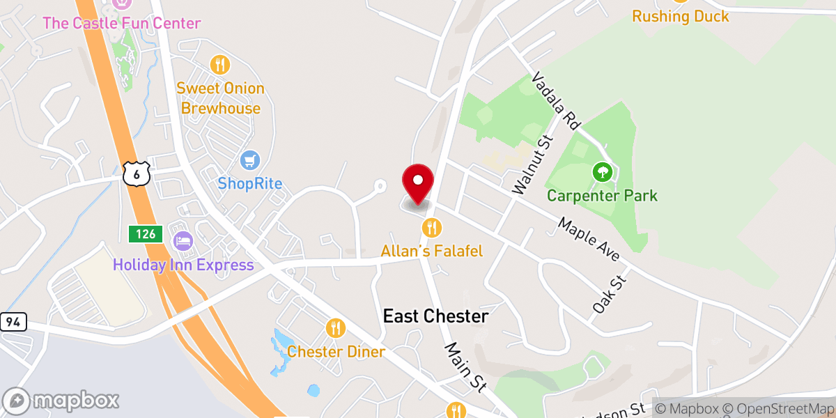 Map showing location of Chester Presbyterian Pantry - Food Distribution Center