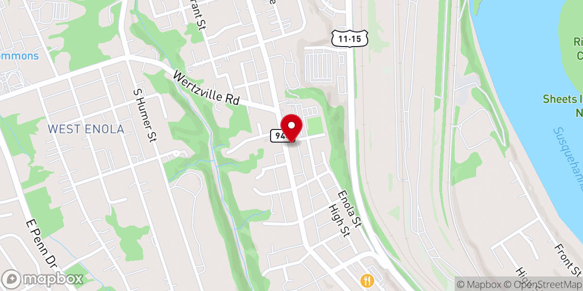 Map showing location of Cornerstone Independent Baptist Church
