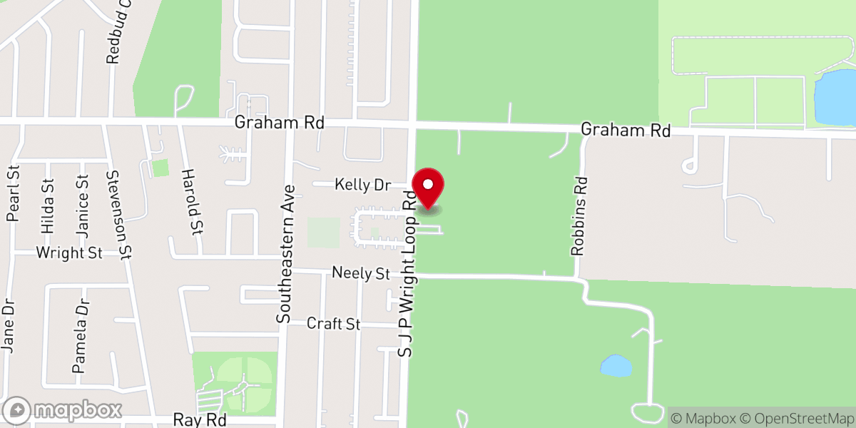 Map showing location of New Zion Christian Church