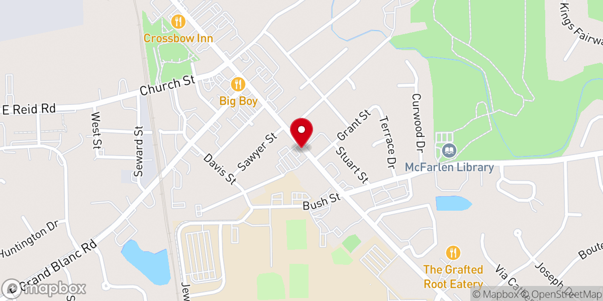 Map showing location of Holy Family Outreach Center