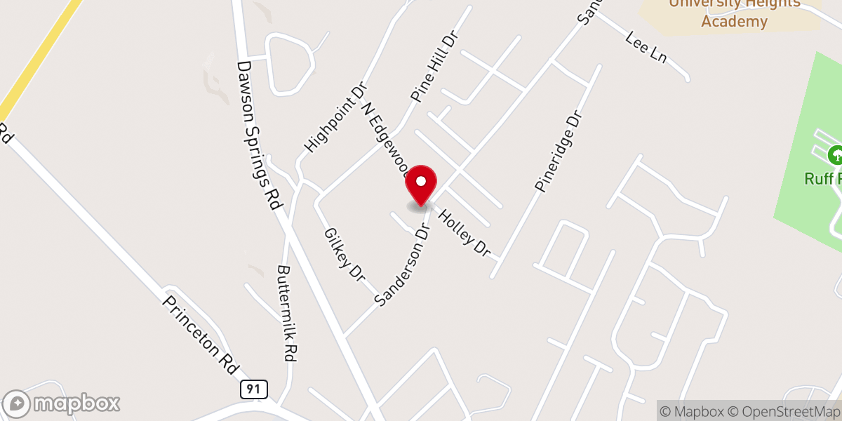 Map showing location of Good Shepherd Church