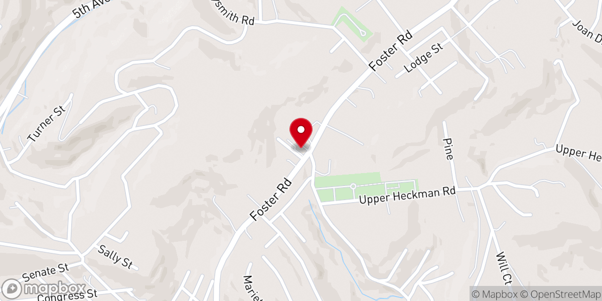 Map showing location of Shekinah Tabernacle