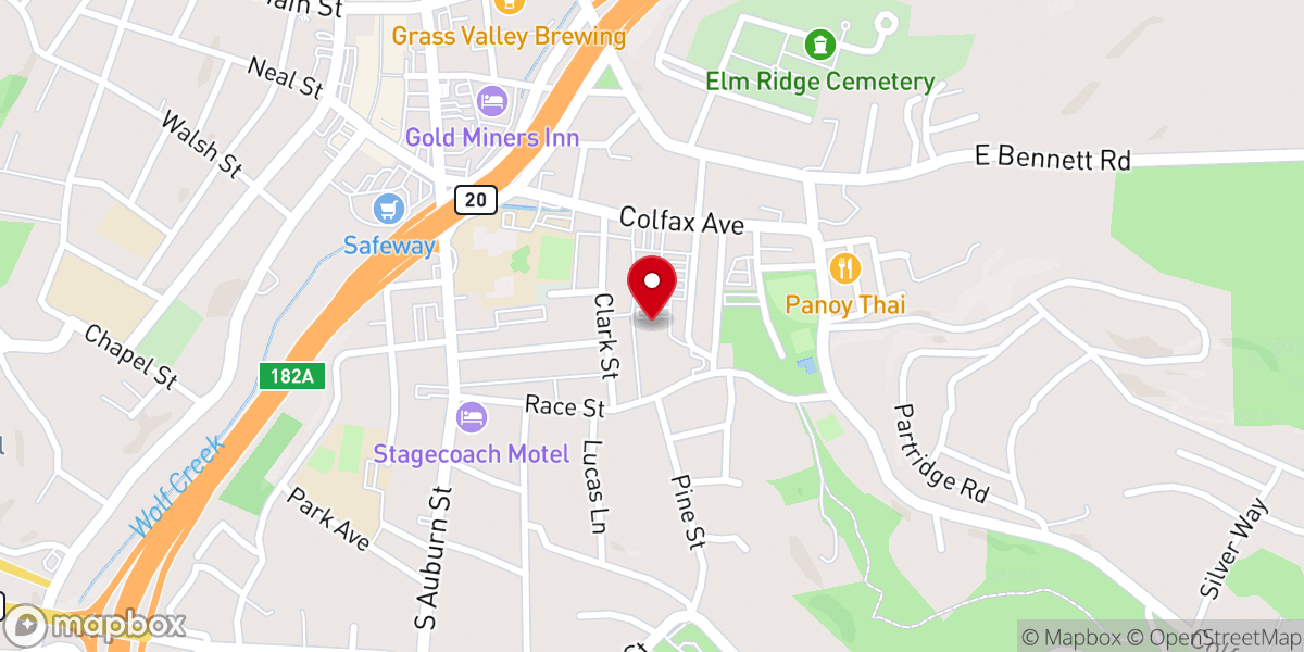 Map showing location of Interfaith Food Ministry