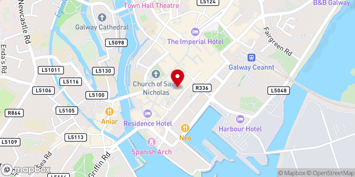 Map showing location of St Augustine's Catholic Parish