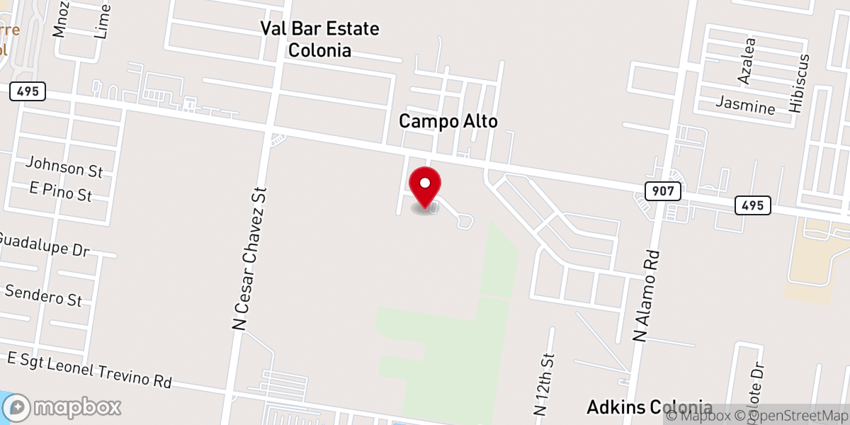 Map showing location of Templo Emanuel