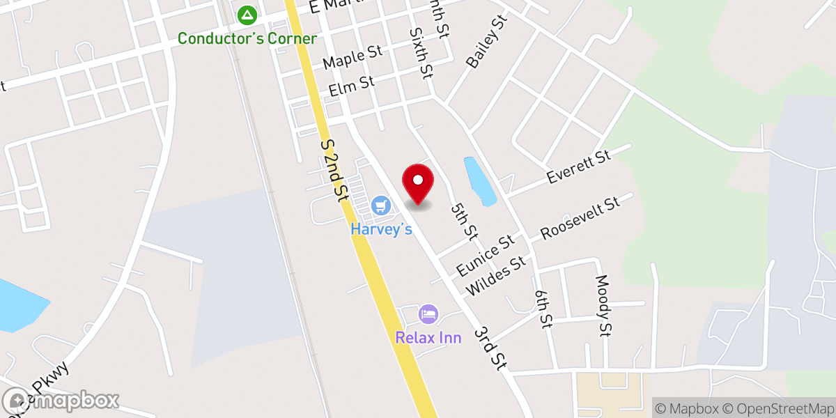 Map showing location of Church of God