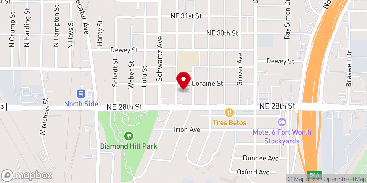 Map showing location of FM Church/Fuente de Misericordia