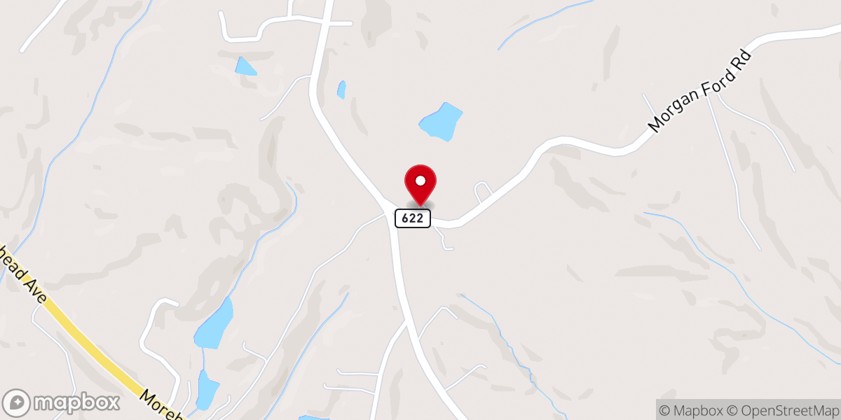 Map showing location of Southside Baptist Church
