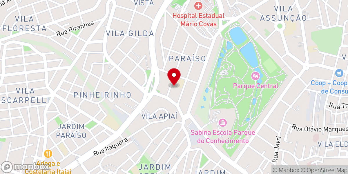Map showing location of Paróquia Nossa Senhora do Paraíso