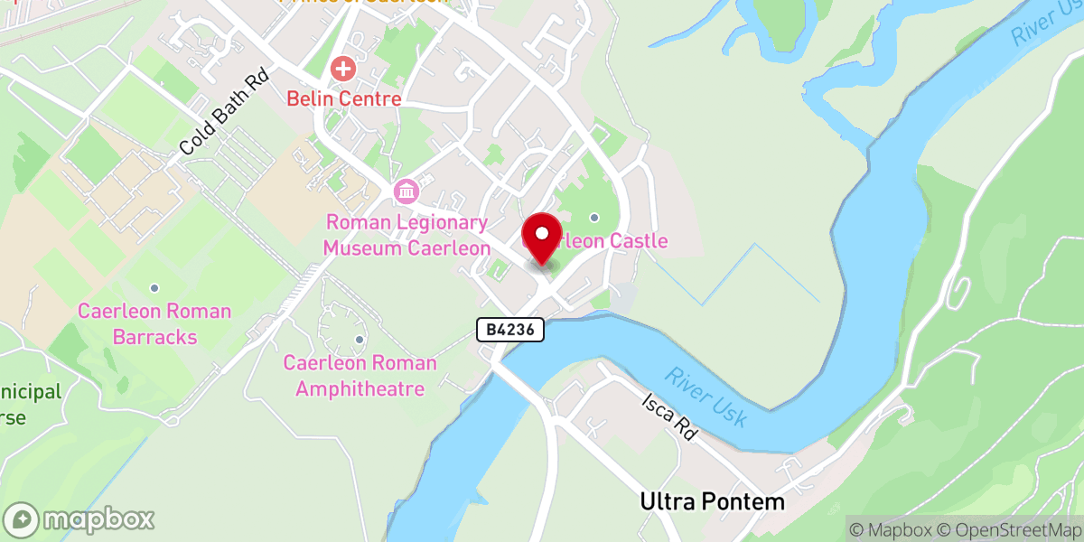 Map showing location of All Saints – Ss. Julius, Aaron & David