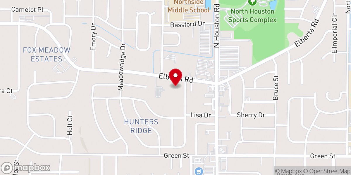 Map showing location of Christian Hope Church