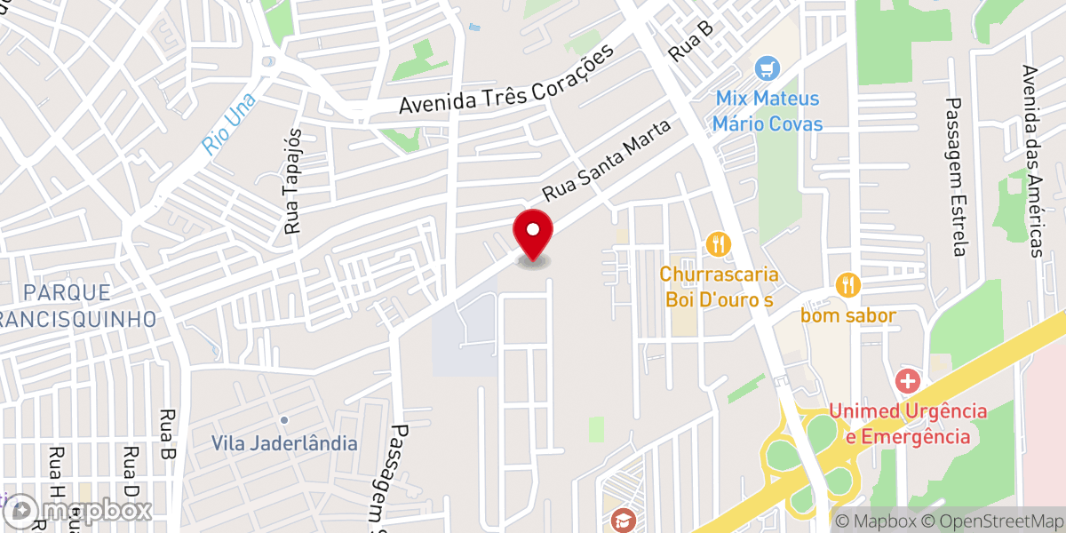 Map showing location of Igreja de Deus na Amazônia