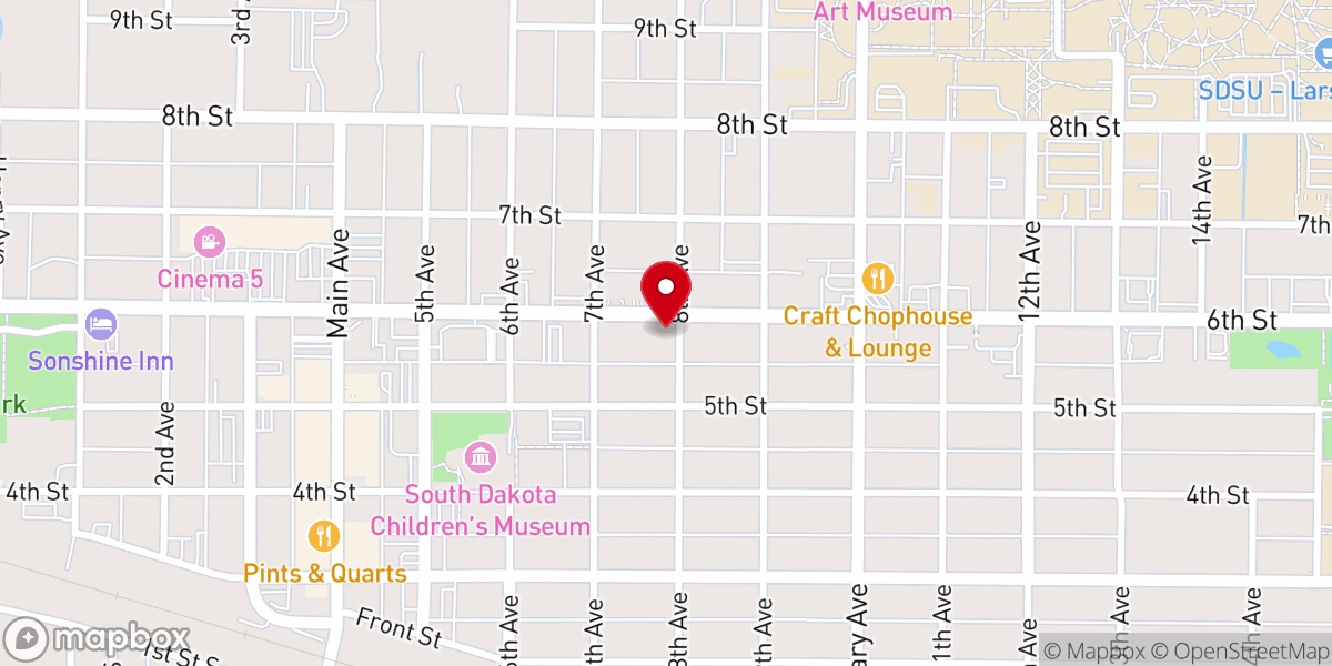 Map showing location of St Paul's Episcopal Church