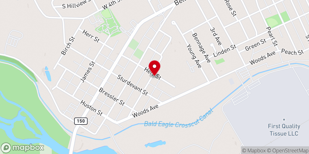 Map showing location of Flemington Church of Christ