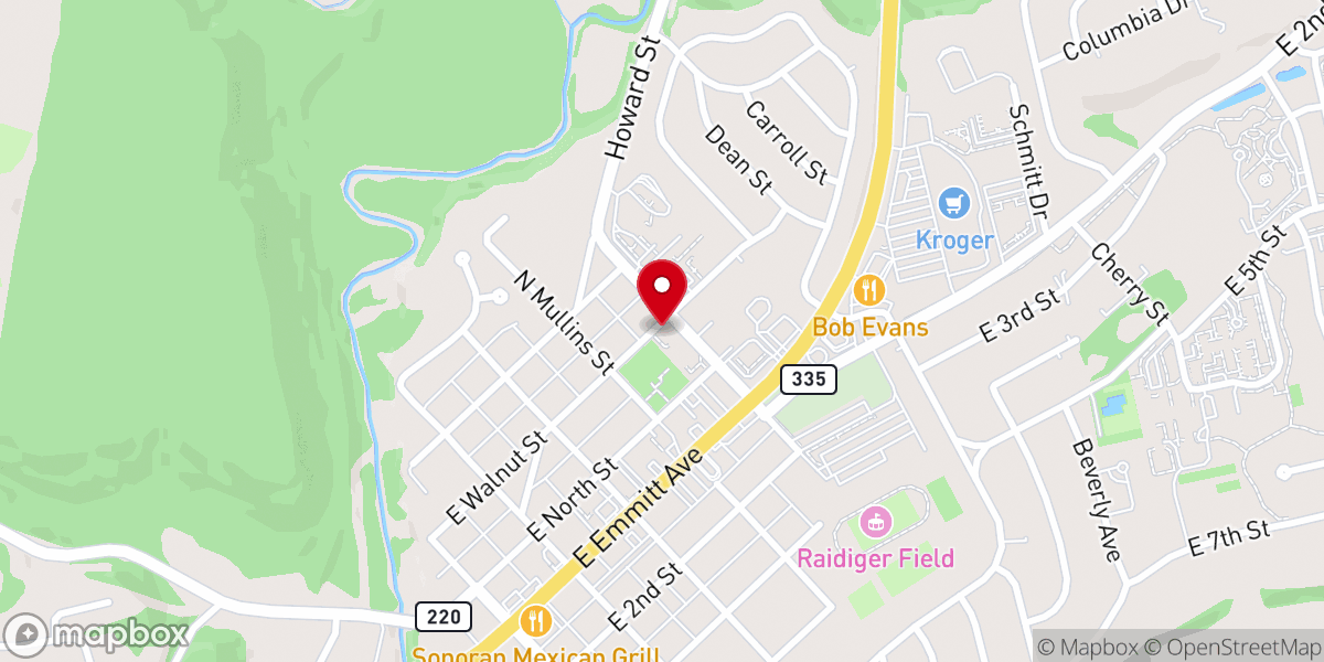 Map showing location of Pike Christian Academy