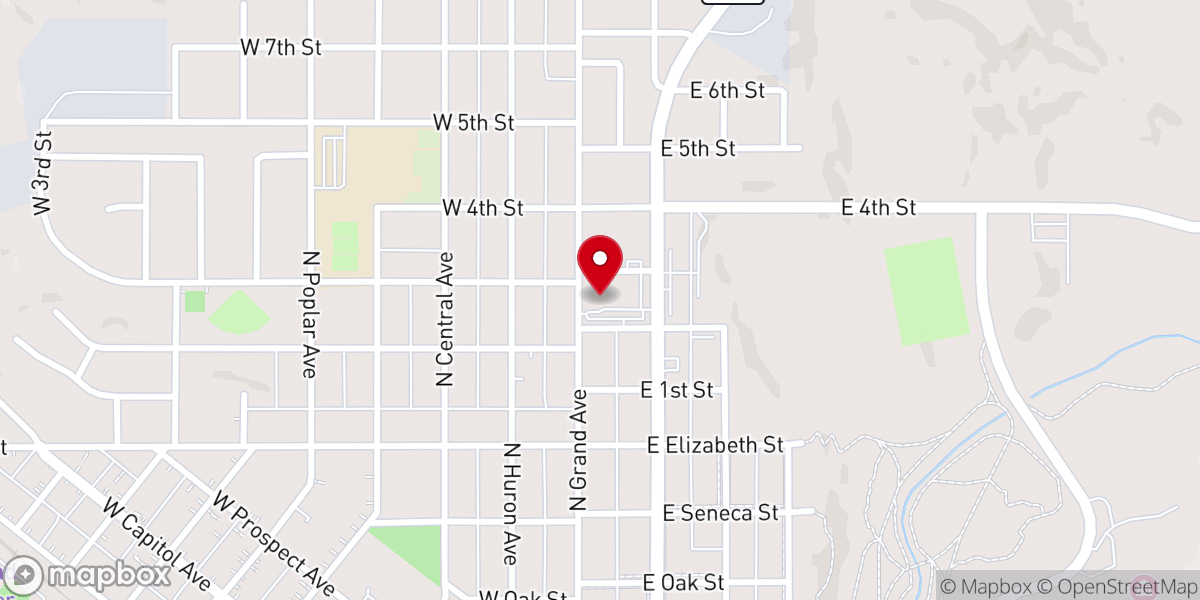 Map showing location of Faith Lutheran Day Care