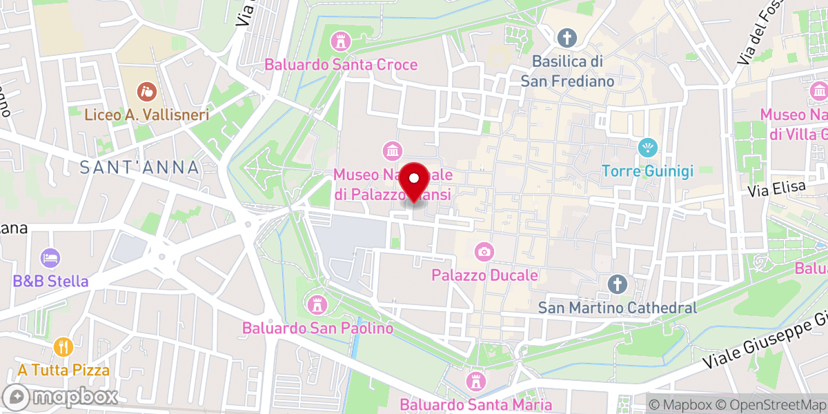 Map showing location of Parrocchia del Centro Storico di Lucca