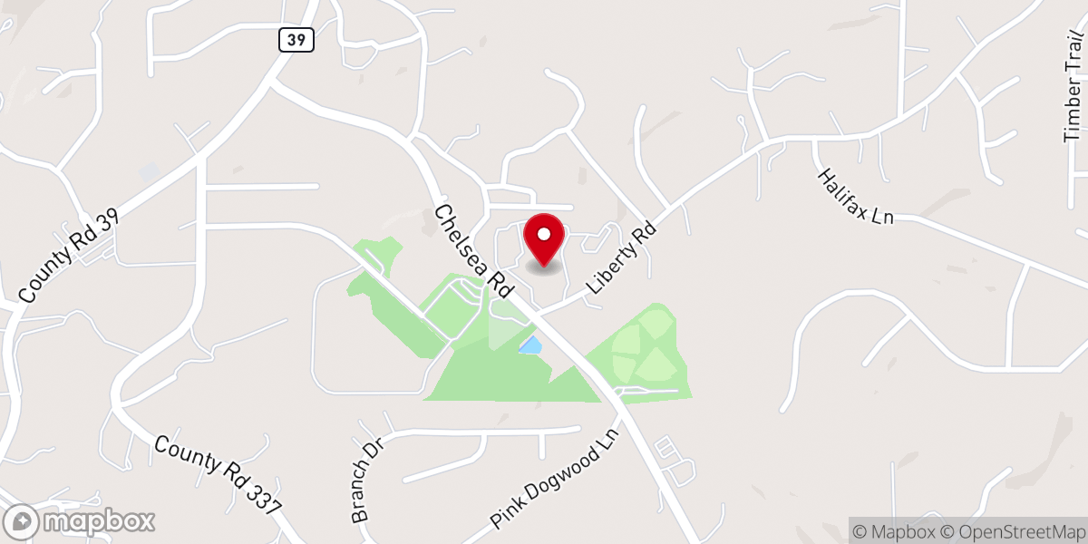 Map showing location of Little Lambs Mdo