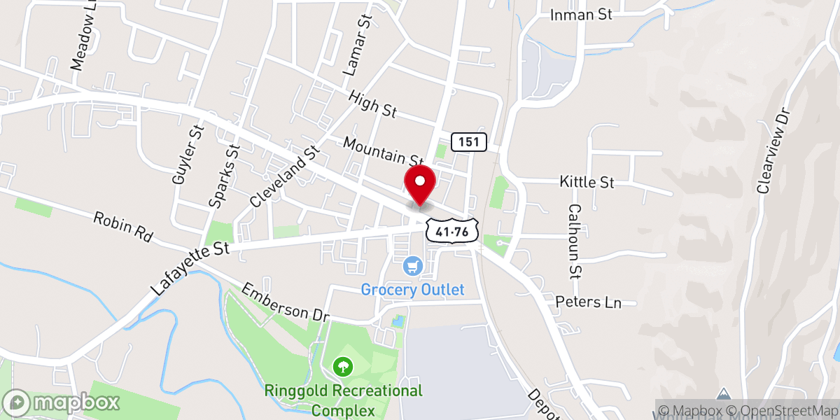 Map showing location of Dolly Parton Mural
