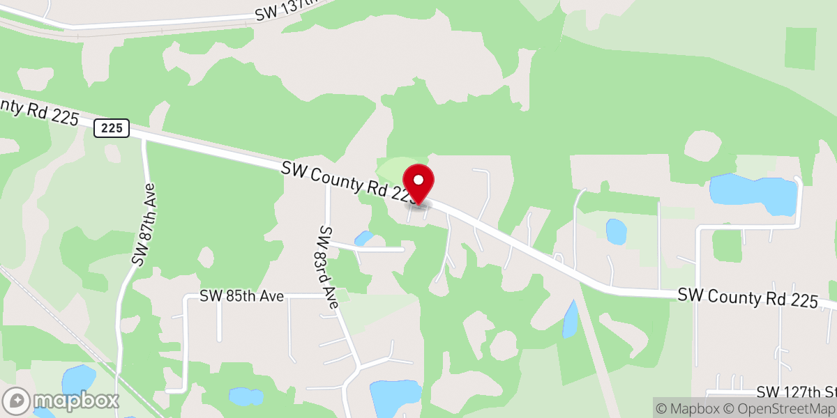 Map showing location of Sampson City Church of God