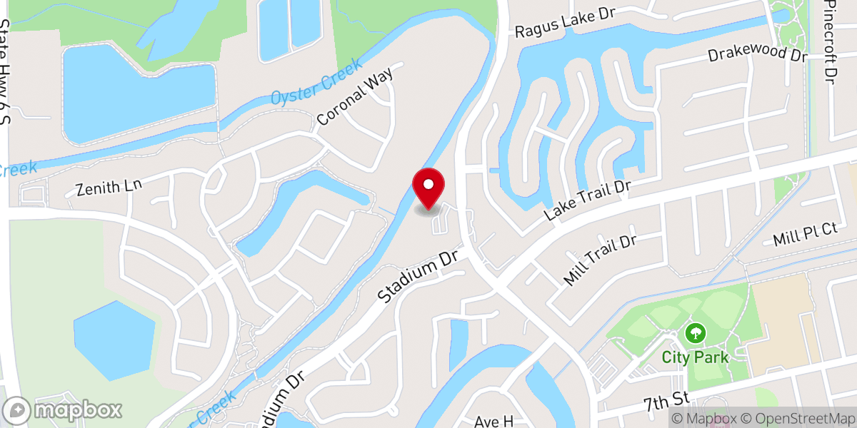 Map showing location of St. Martin's Lutheran Church