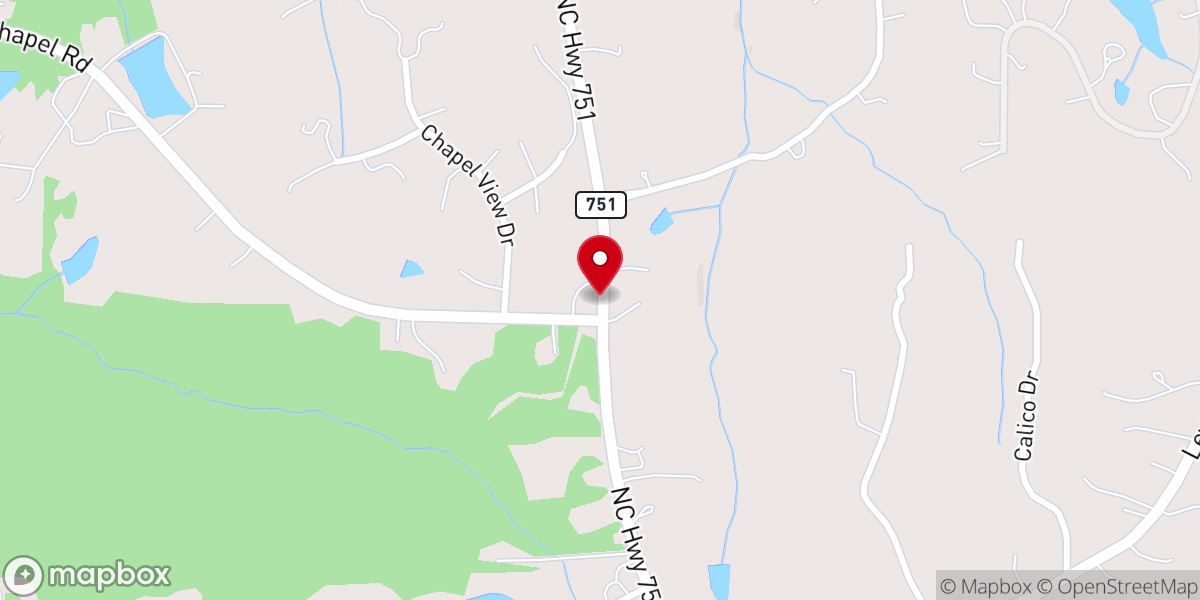 Map showing location of Marthas Chapel United Church of Christ