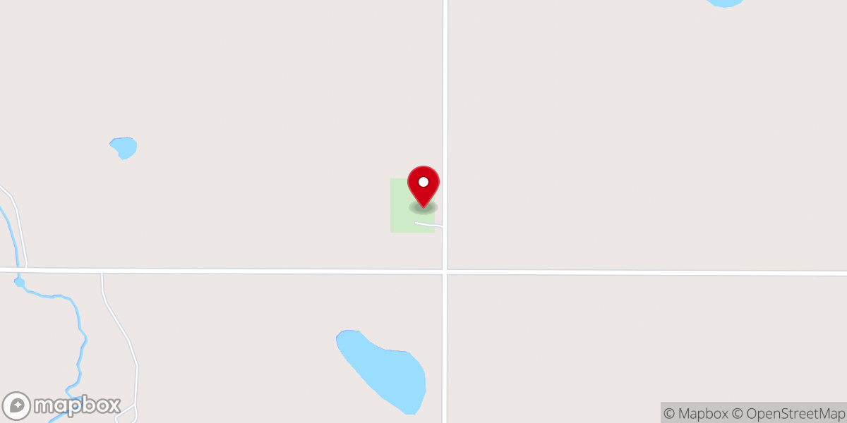 Map showing location of Ostervold Lutheran Church