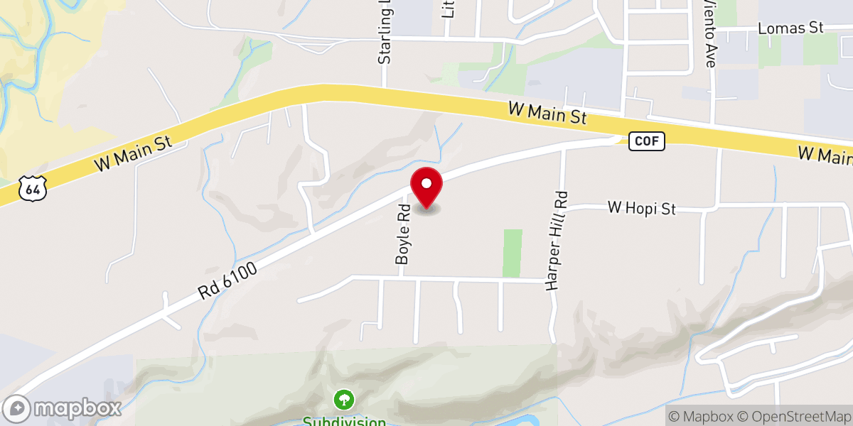 Map showing location of Light of Life Mennonite Church