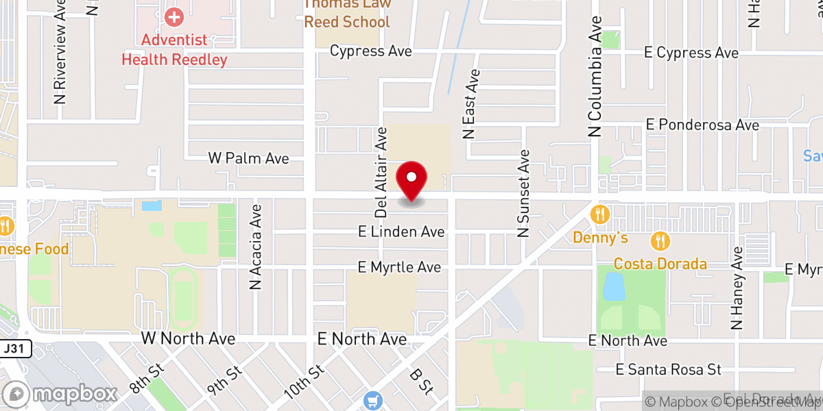 Map showing location of St. Anthony Convent