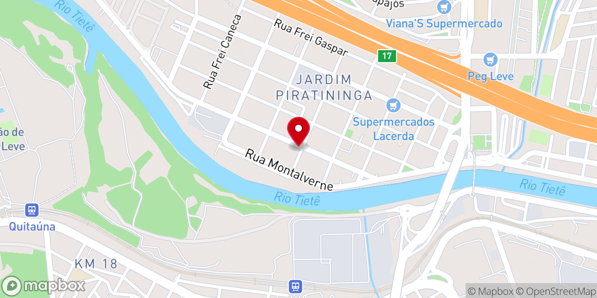 Map showing location of Igreja Evangélica Assembleia de Deus Ministério de Madureira Campo de Osasco