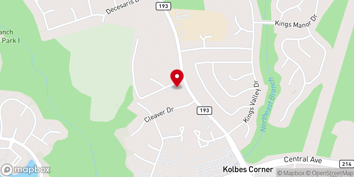 Map showing location of Hope Presbyterian Church (USA)