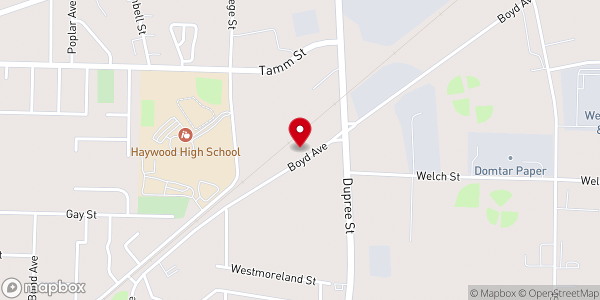 Map showing location of Cornerstone of Praise Baptist Church