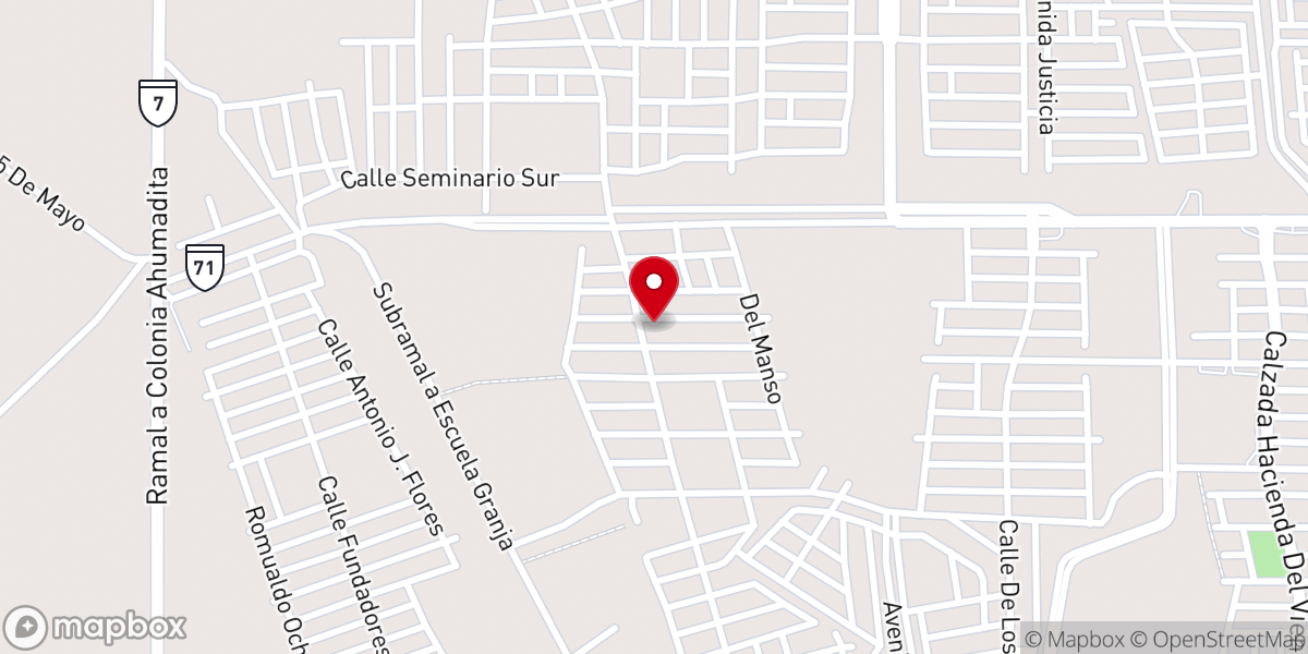 Map showing location of Centro Cristiano Sinai (Asambleas de Dios)