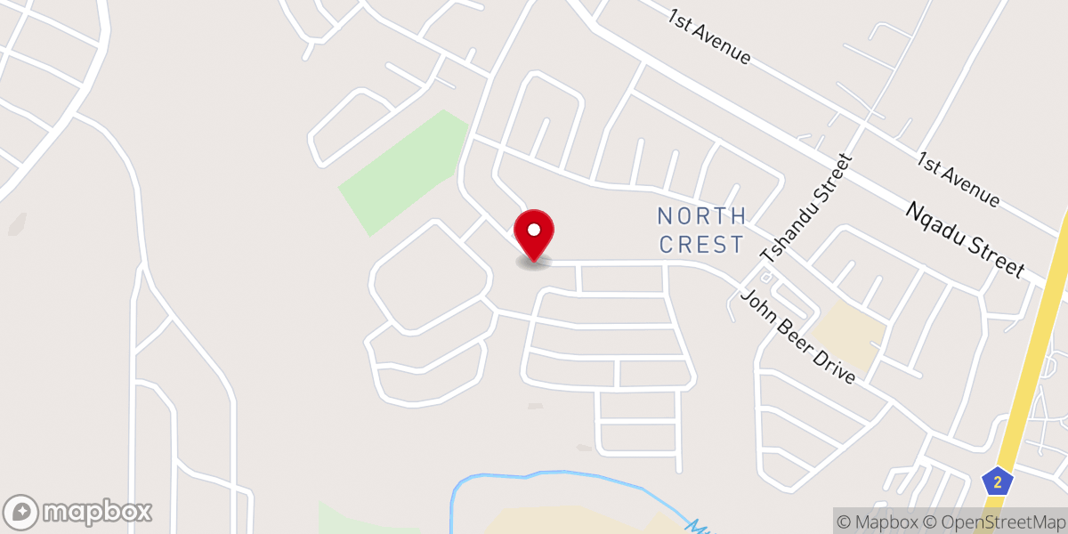 Map showing location of Northcrest Assembly of God