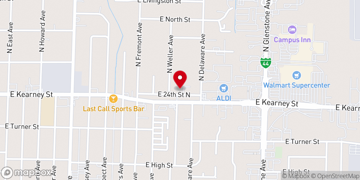 Map showing location of Church of God Seventh Day