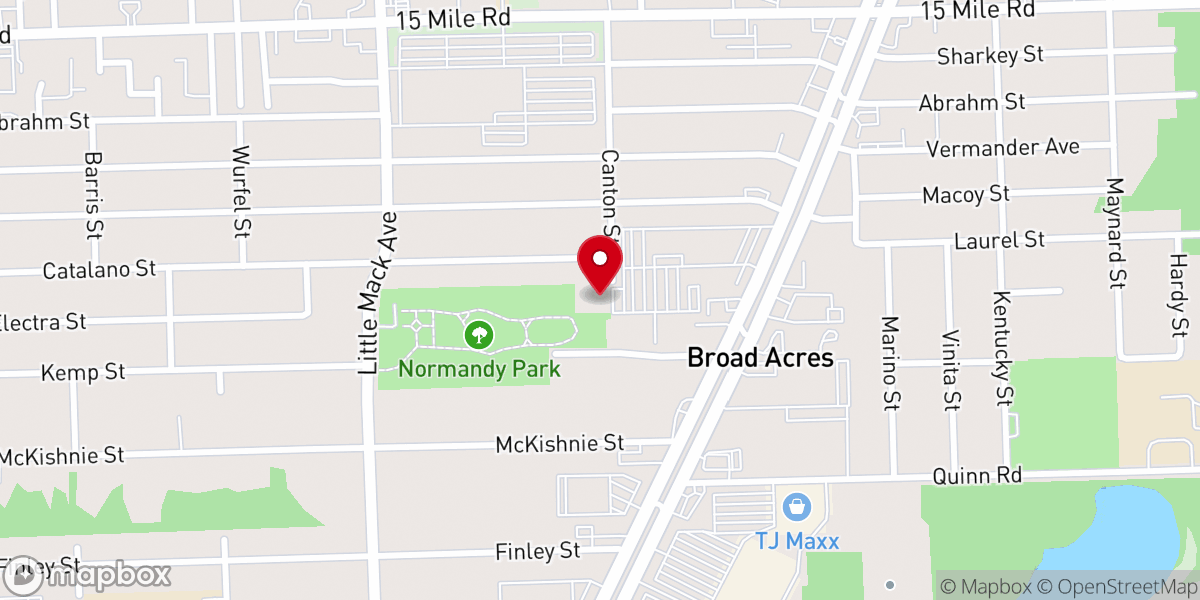 Map showing location of Conquerors Church