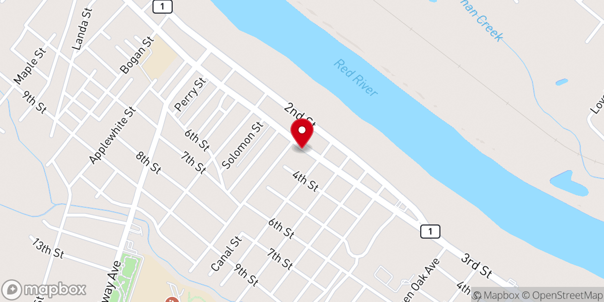 Map showing location of New Scott Olly B.C. Third Street Campus