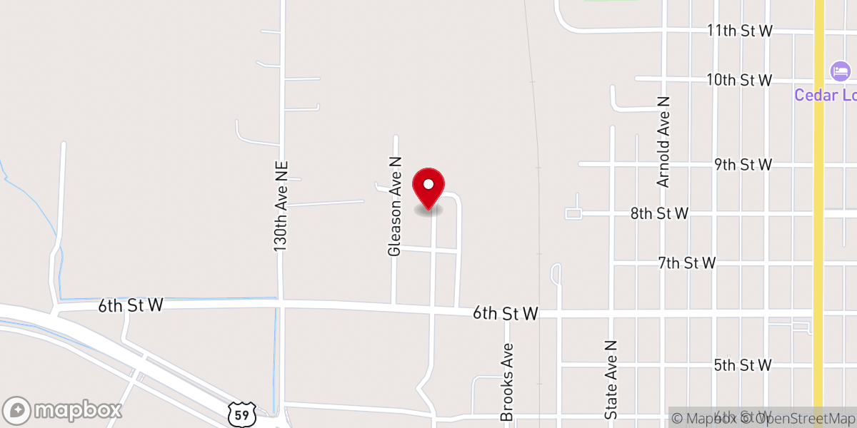 Map showing location of Silverton Lutheran Brethren