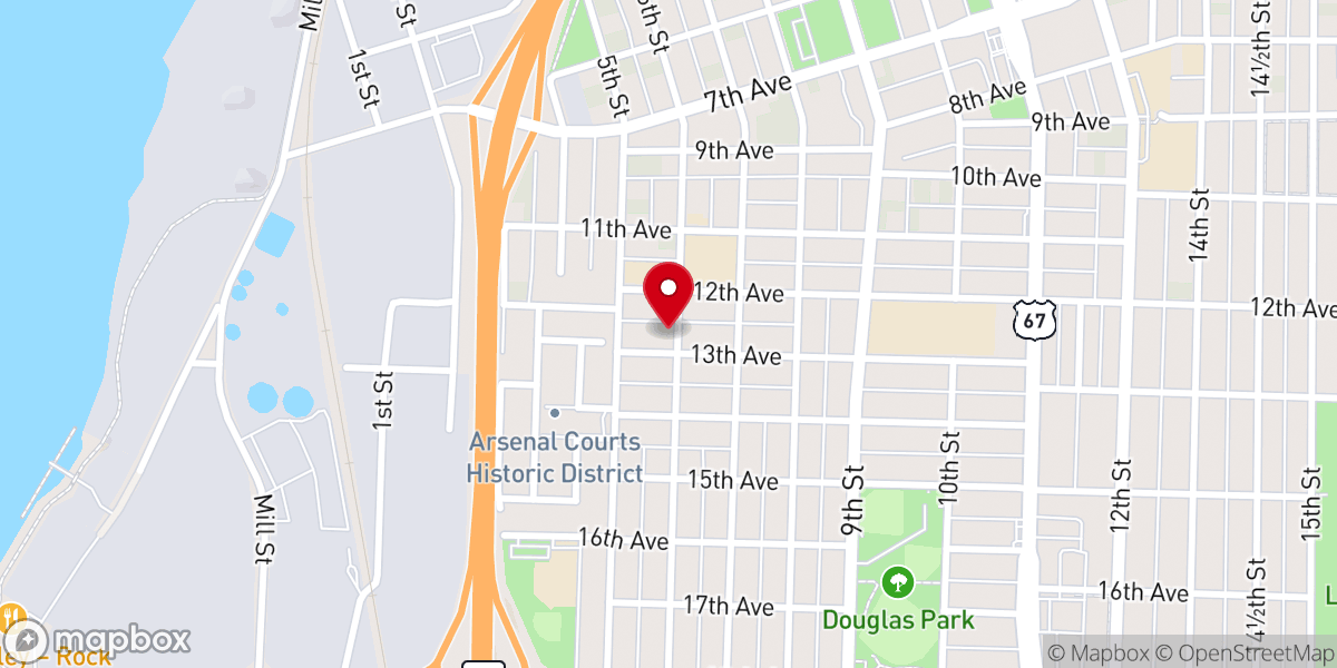 Map showing location of G. E. T. M choir