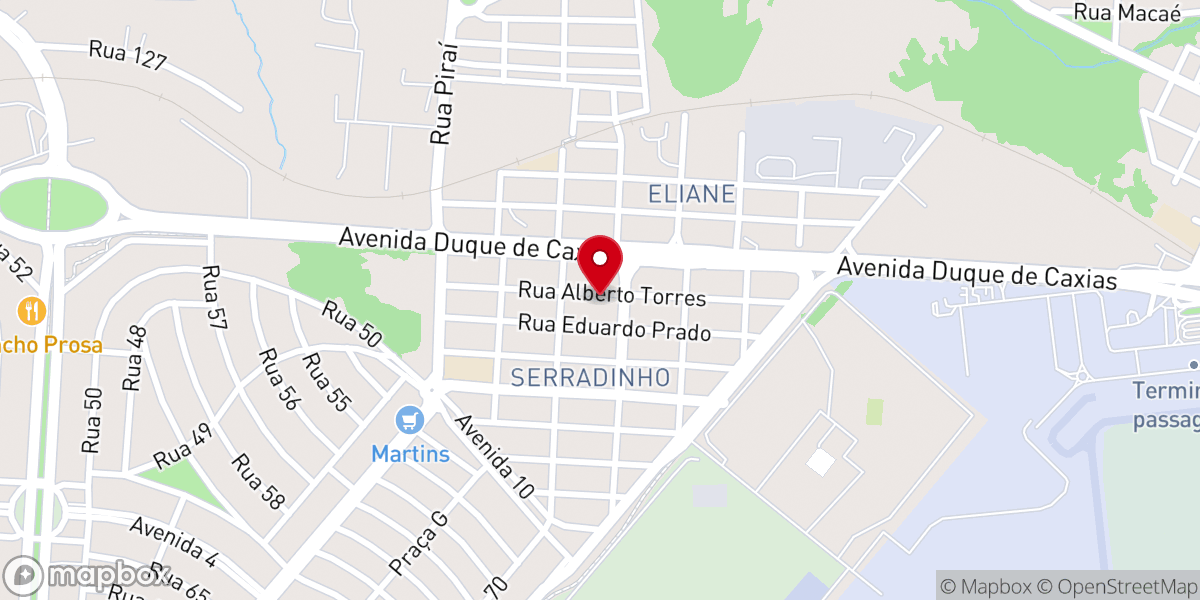 Map showing location of IGREJA BATISTA SERRADINHO