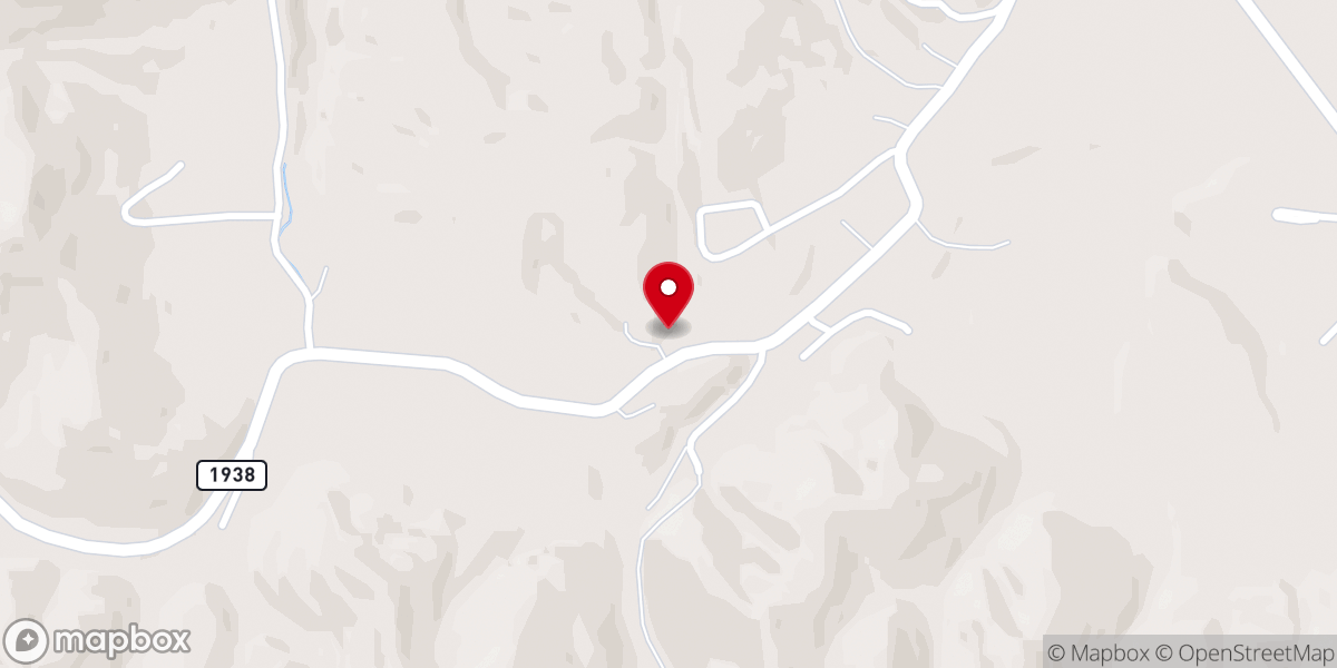 Map showing location of White Harvest Holiness Church