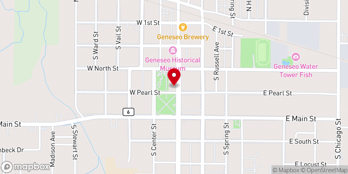 Map showing location of First Congregational Church United Church of Christ