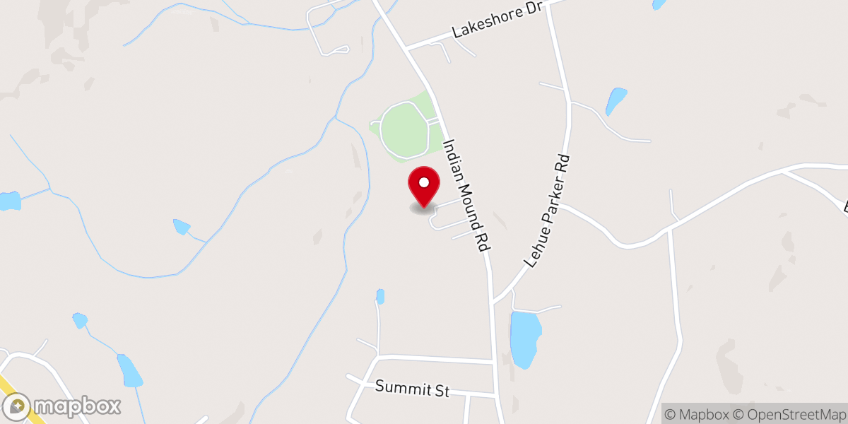 Map showing location of Memorial Baptist Church